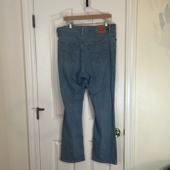 Levis | 725 High Rise Bootcut Denim Jeans Plus Size 16W Lightwash Casual Curvy - Picture 8 of 12